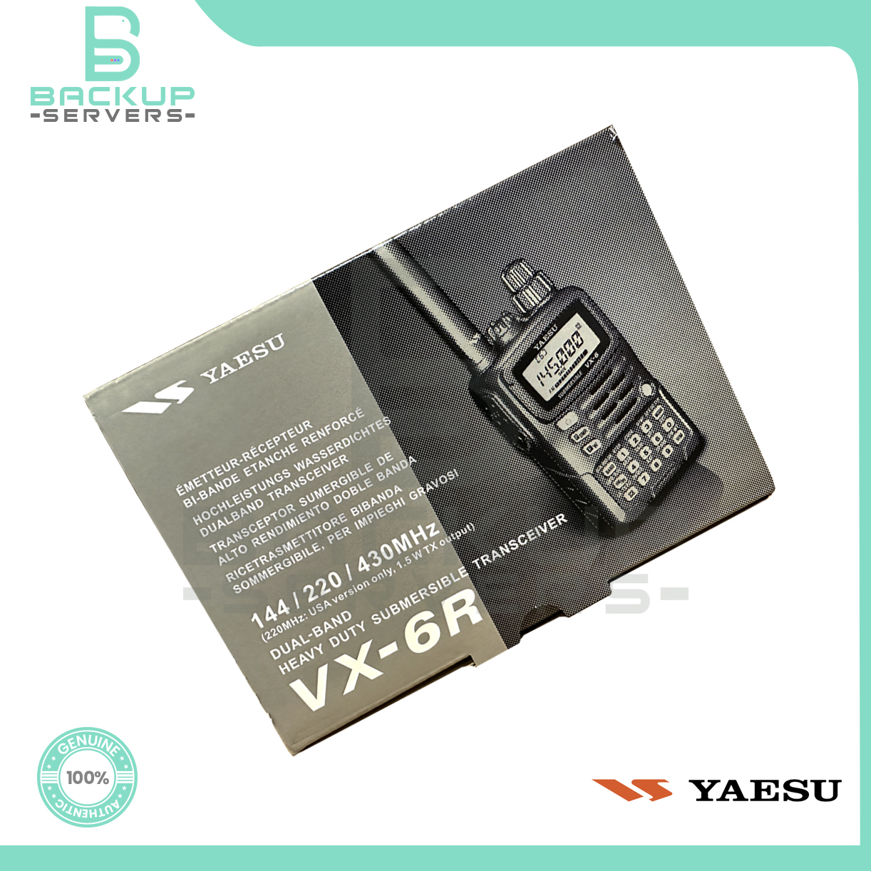 Yaesu VX-6R Tri-Band Handheld FM HAM Radio Waterproof Amateur 5W